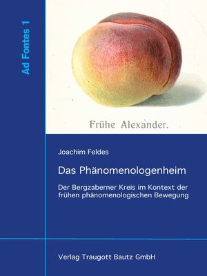 cover image of Das Phänomenologenheim